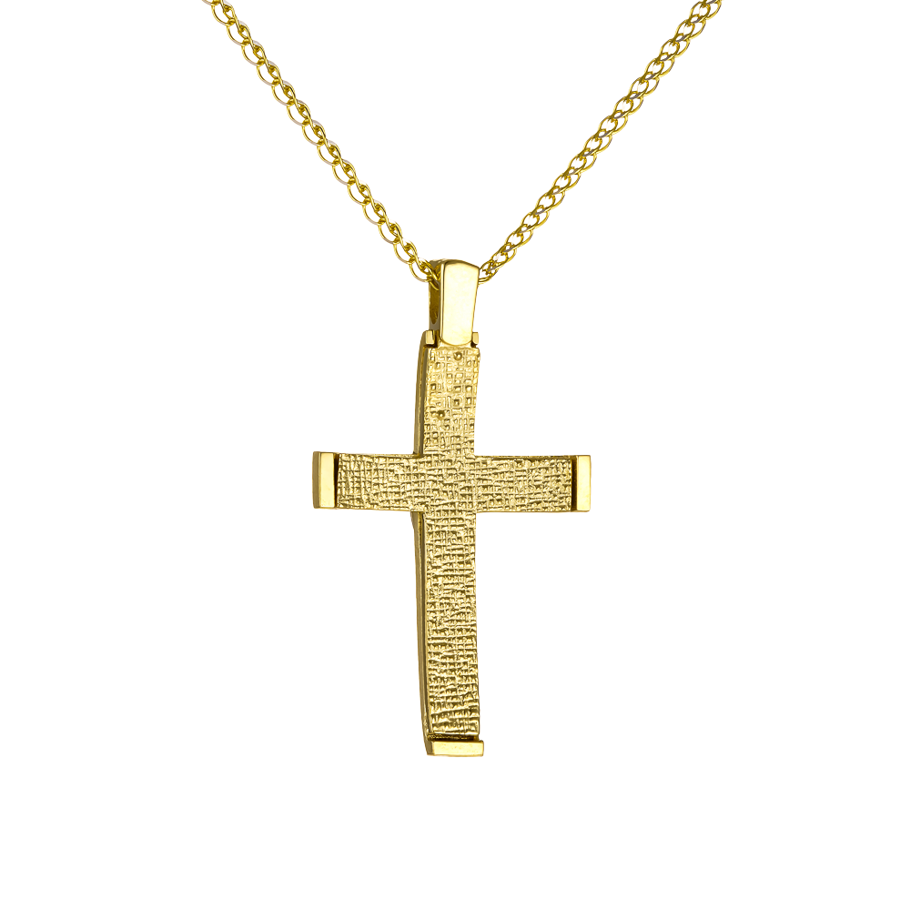 Μοντέρνος Ανδρικός Σταυρός Διπλής Όψεως 