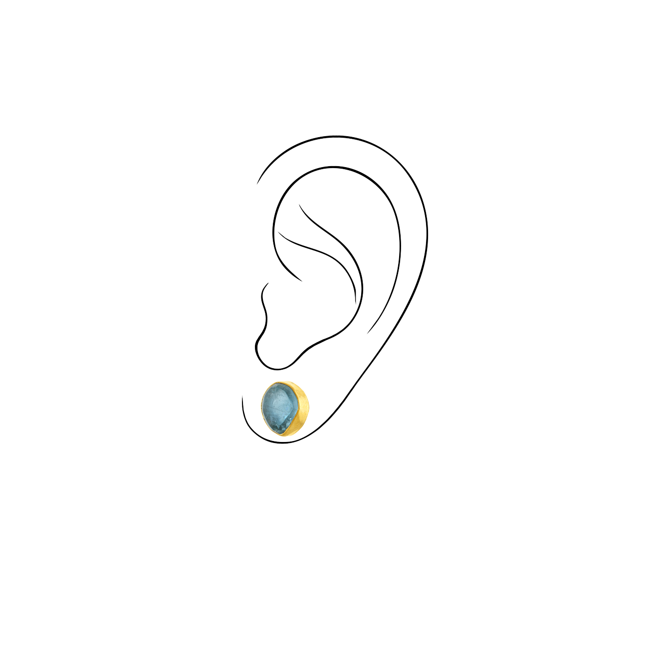 Κουμπωτά με Aquamarine