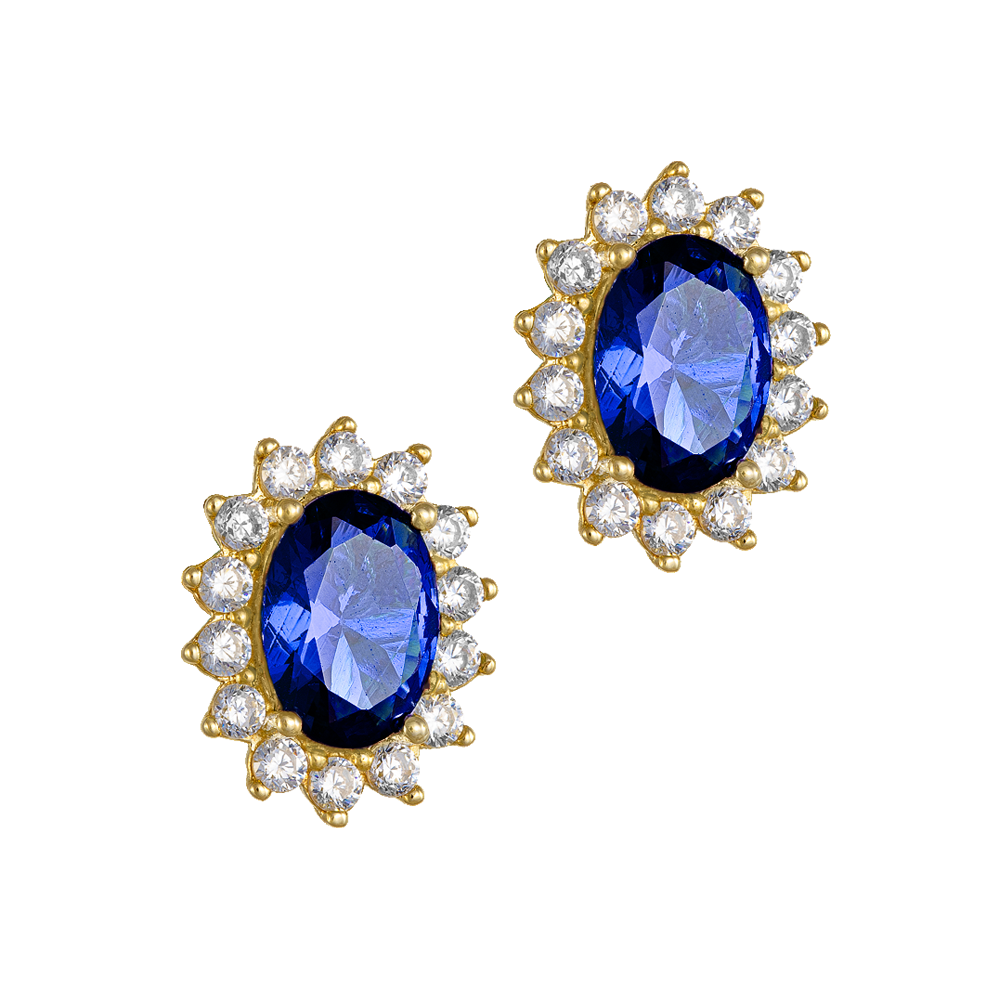 Χρυσή Ροζέτα Oval Cut