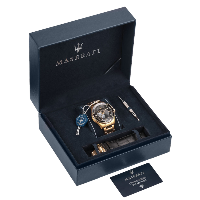 MASERATI Ανδρικό Ρολόι Αυτόματο με Διαμάντια