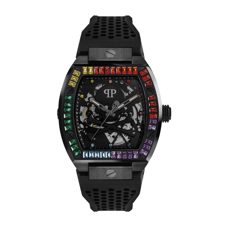 PHILIPP PLEIN THE SKELETON AUTOMATIC BLACK RAINBOW