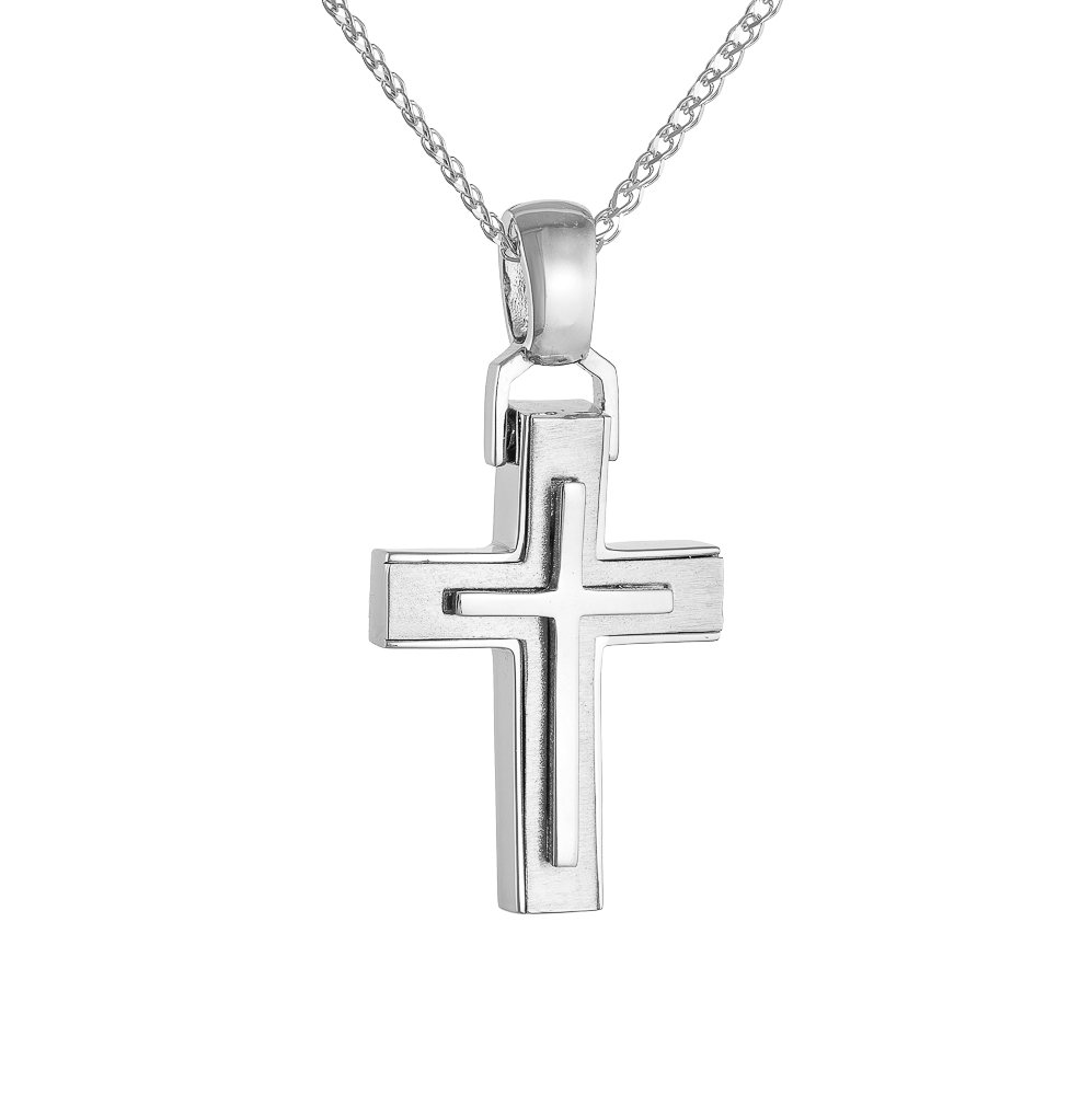  Λευκόχρυσος Σταυρός Ανδρικός 