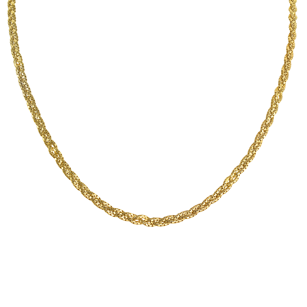 Χρυσή Πλακέ Αλυσίδα