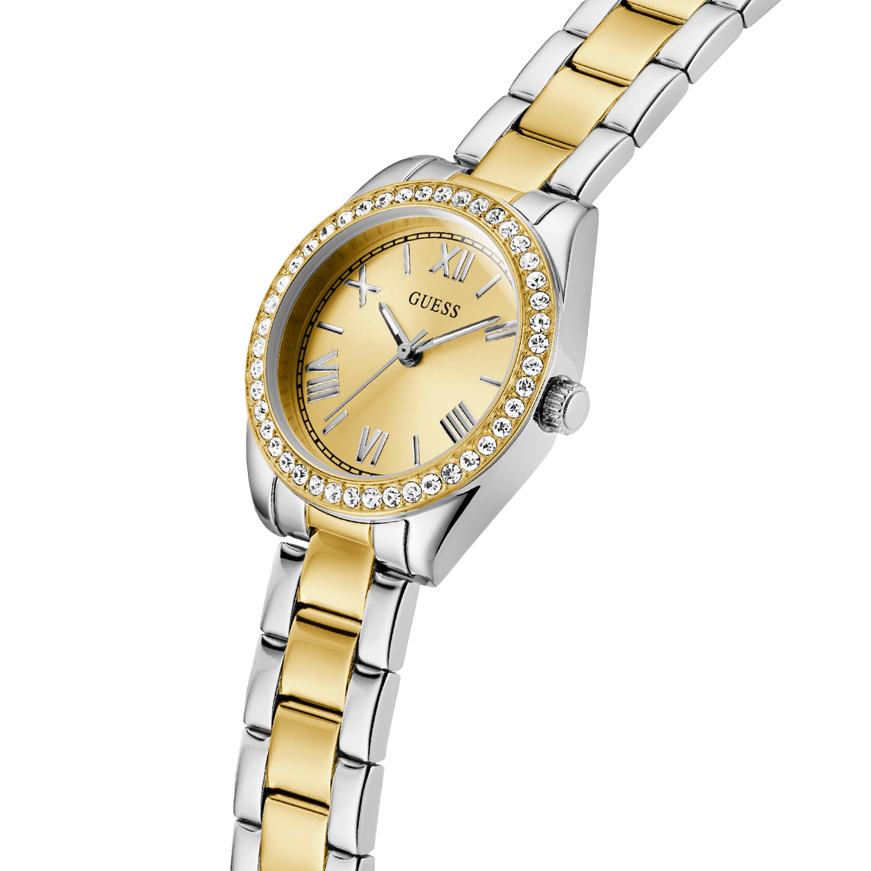 Γυναικείο Ρολόι GUESS MINI LUNA WHITE GOLD