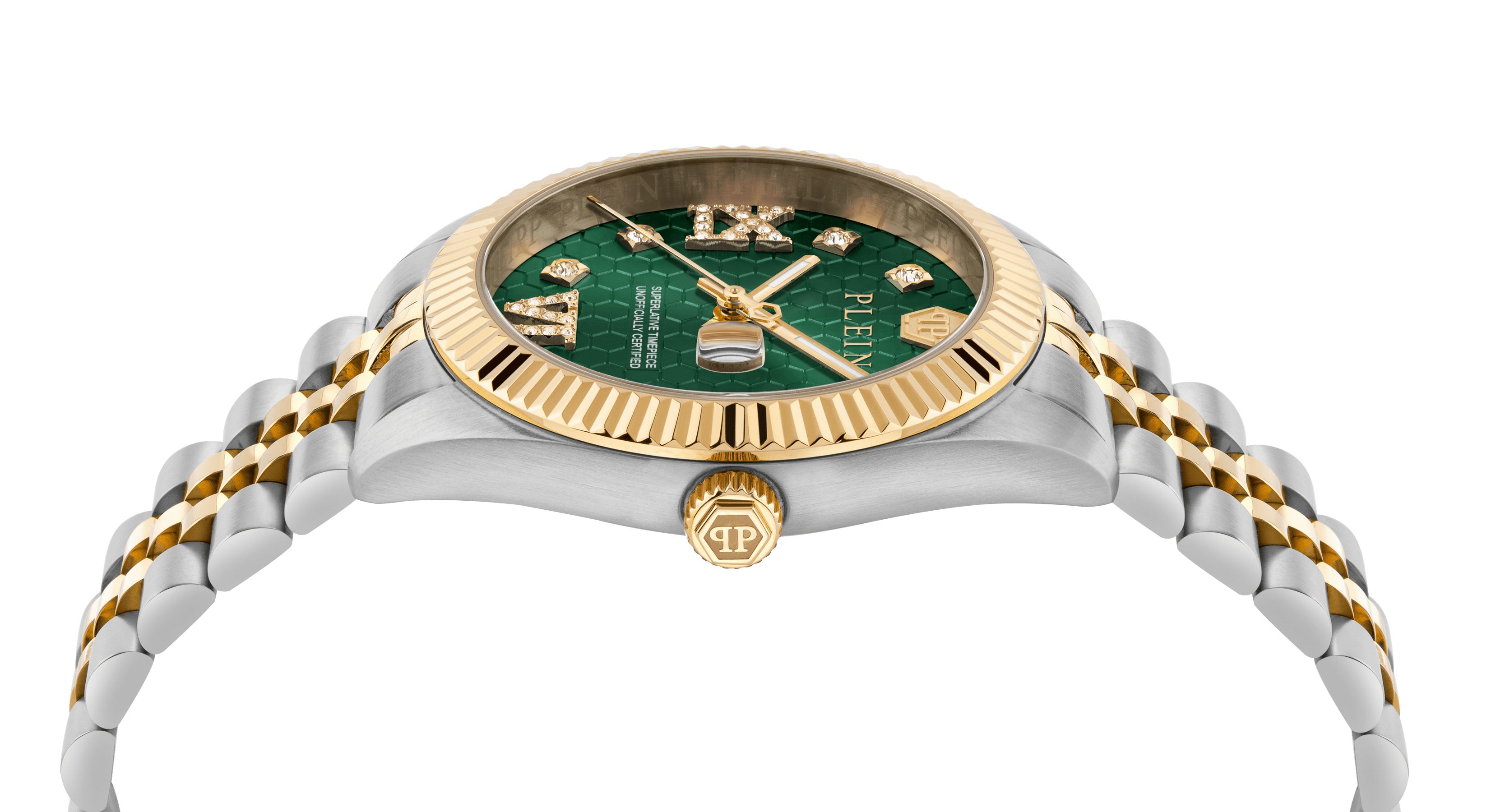 PHILIPP PLEIN DATE SUPERLATIVE LADY TWO TONES