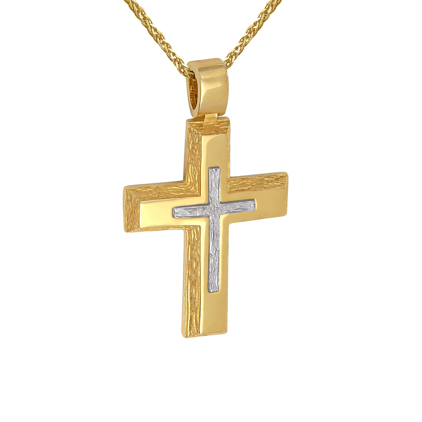 Δίχρωμος Σταυρός Ανδρικός 