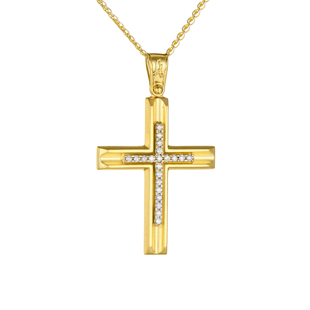 Γυναικείος Σταυρός Χρυσός