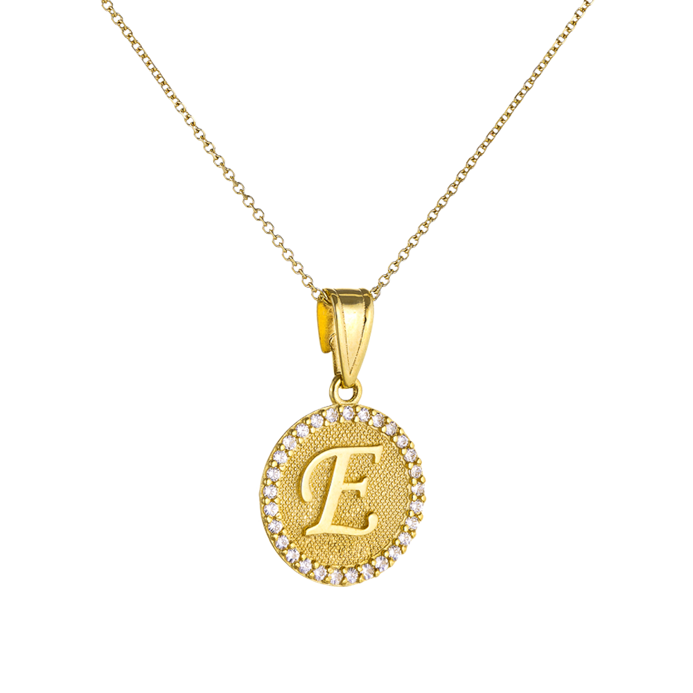 Μενταγιόν 9 Καρατίων με Μονόγραμμα 